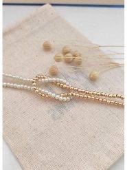 Atelier MIU Pozłacana bransoletka rozmiar: onesize. Białe bransoletki damskie atelier MIU, pozłacane. Za 39.99 zł.