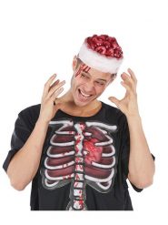 Party x People Czapka kostiumowa "Brain" w kolorze czerwonym rozmiar: onesize. Czerwone czapki męskie Party x People, bez wzorów, z materiału. Za 15.26 zł.