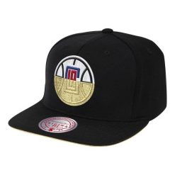 Czapka z daszkiem bejsbolówka Mitchell & Ness NBA Los Angeles Clippers. Czarne czapki męskie Mitchell & Ness, bez wzorów, sportowe. Za 109.00 zł.