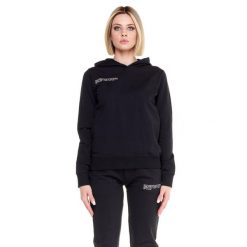 Bluza z bawełna z kaptur na co dzień na siłownię. Czarne bluzy sportowe damskie LEONE 1947 APPAREL, xs, bez wzorów, z bawełny, bez ramiączek, bez kaptura. W wyprzedaży za 212.61 zł.