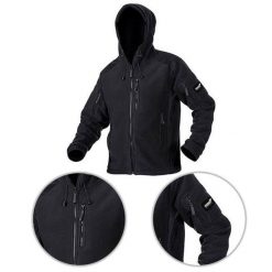 Bluza Polarowa męska Texar Husky Czarna. Czarne bluzy bez kaptura męskie Texar, m, z polaru. Za 256.81 zł.