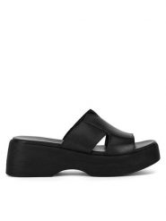 Lasocki Klapki WI23-NAGINA-01 Czarny. Czarne klapki damskie Lasocki, bez wzorów, ze skóry, bez obcasa. Za 159.99 zł.
