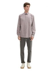 Tom Tailor Koszula - Regular fit - w kolorze szarobrązowym rozmiar: XL. Brązowe koszule męskie Tom Tailor, xl, bez wzorów, z bawełny, bez kołnierzyka, bez ramiączek. Za 92.21 zł.