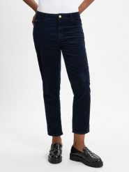 Tommy Hilfiger Spodnie Kobiety Sztruks niebieski, 34. Niebieskie spodnie materiałowe damskie Tommy Hilfiger, bez wzorów, ze sztruksu. Za 429.95 zł.