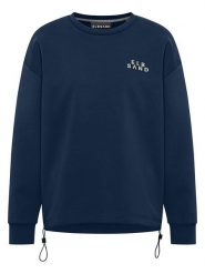 ELBSAND Bluza "Caris" w kolorze granatowym rozmiar: M. Niebieskie bluzy bez kaptura damskie ELBSAND, m, z bawełny. Za 172.49 zł.