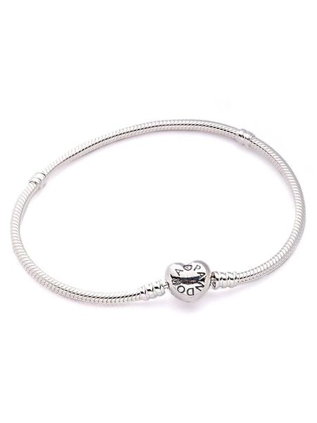 Pandora Srebrna bransoletka rozmiar: 19 cm. Szare bransoletki damskie Pandora, srebrne. Za 233.33 zł.