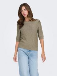 ONLY Sweter w kolorze oliwkowym rozmiar: M. Brązowe swetry klasyczne damskie Only, m, bez kołnierzyka. Za 118.84 zł.