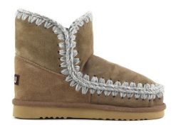 MOU ESKIMO 18 Śniegowce damskie. Brązowe śniegowce damskie Mou, z materiału. W wyprzedaży za 783.99 zł.