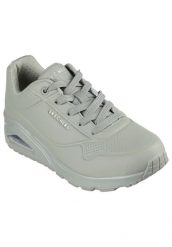 Buty sportowe Sneakersy damskie, Uno-Stand on Air. Zielone buty sportowe na co dzień damskie Skechers, bez wzorów, z materiału, trekkingowe. Za 259.99 zł.