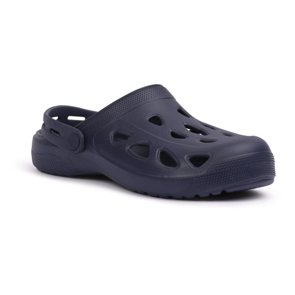 Trespass Charter - Sandały unisex granatowe. Niebieskie sandały damskie Trespass, bez wzorów, bez obcasa. Za 252.99 zł.