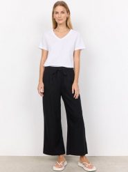 Soyaconcept® Spodnie z zawartością lnu - SC-Ina Kobiety len czarny, XXL. Czarne spodnie sportowe damskie s, ze lnu. Za 299.95 zł.