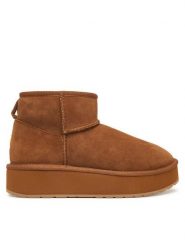 EMU Australia Śniegowce Stinger Micro Flatform 2.0 W13296 Brązowy. Brązowe śniegowce damskie Emu Australia, z wełny. Za 689.99 zł.