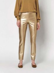 Rosner Spodnie "Alisa" w kolorze złotym rozmiar: 42/L30. Żółte spodnie materiałowe damskie Rosner, bez wzorów, z podwyższonym stanem. Za 161.34 zł.