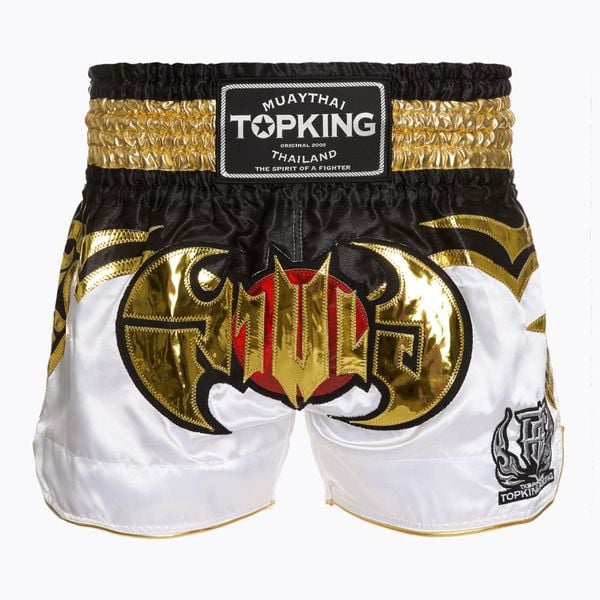 Spodenki treningowe Top King Kickboxing. Białe szorty damskie TOP KING, bez wzorów, sportowe. Za 309.99 zł.