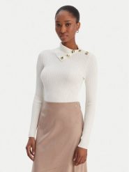 Guess Sweter W6RR07 Z2YK2 Écru Regular Fit. Swetry klasyczne damskie Guess, xs, z wiskozy, bez kołnierzyka. Za 399.99 zł.