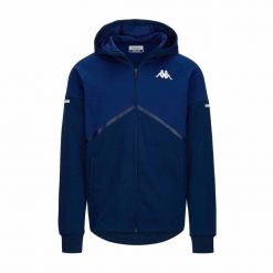 Bluza z kapturem Kappa Karefod. Niebieskie bluzy z kapturem męskie Kappa, m. W wyprzedaży za 278.90 zł.