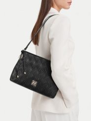 Nine West Torebka CEO-NW-M-004-10 Czarny. Czarne torebki klasyczne damskie Nine West, bez wzorów, ze skóry, bez dodatków. Za 199.99 zł.