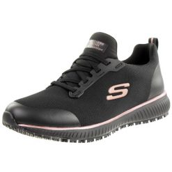 Obuwie Sportowe Damskie Skechers Work: Squad SR Biały. Czarne buty sportowe na co dzień damskie Skechers, bez wzorów, z materiału. Za 234.99 zł.