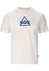 T-shirt SOS Kvitfjell. Białe t-shirty męskie SOS, m, bez wzorów, z bawełny, bez kołnierzyka. Za 192.50 zł.