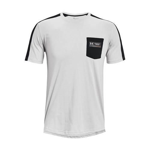 Koszulka treningowa męska Under Armour Pocket. Białe t-shirty sportowe męskie Under Armour, m, bez ramiączek, do biegania. Za 246.00 zł.