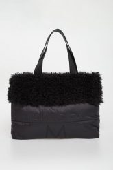 Torebka damska shopper z futerkiem DIEGO M. Shopper bag damskie DIEGO M, bez wzorów, bez dodatków. Za 629.00 zł.
