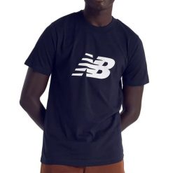 Koszulka sportowa męska New Balance MT43906NNY. Niebieskie t-shirty sportowe męskie New Balance, l, z bawełny, bez ramiączek, do biegania. Za 174.00 zł.