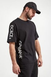 T-shirt męski DOLCE & GABBANA. T-shirty męskie Dolce & Gabbana, m, bez wzorów, bez kołnierzyka. W wyprzedaży za 2,076.75 zł.