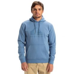 Bluza z kapturem dla Mężczyzn COMP LOGO Niebieski. Niebieskie bluzy z kapturem męskie Quiksilver, m, z bawełny. Za 299.99 zł.