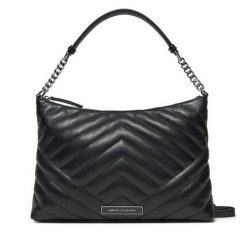 Torebka Armani Exchange. Czarne torebki klasyczne damskie Armani Exchange, bez wzorów, bez dodatków. Za 359.99 zł.