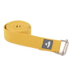 Pasek do jogi Bodhi Asana belt - żółty. Brązowe paski damskie BODHI, bez wzorów, sportowe. Za 39.99 zł.