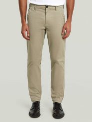 G-Star Spodnie chino w kolorze beżowym rozmiar: W38/L34. Brązowe spodnie materiałowe męskie G-Star, bez wzorów, retro. Za 170.47 zł.