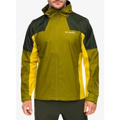 Kurtka przeciwdeszczowa Columbia Inner Limits III Jacket. Zielone kurtki męskie Columbia, bez wzorów, sportowe, bez kaptura. Za 524.99 zł.