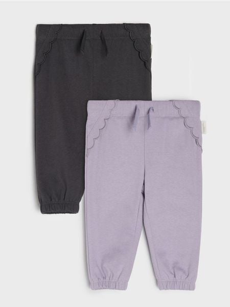 Spodnie dresowe jogger 2 pack - niebieski. Niebieskie spodnie sportowe damskie Sinsay, m, z dresówki. Za 25.99 zł.