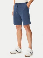 Tommy Hilfiger Szorty sportowe UM0UM03452 Niebieski Regular Fit. Niebieskie szorty męskie Tommy Hilfiger, bez wzorów, z syntetyku, sportowe. Za 209.99 zł.