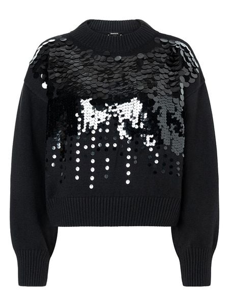 More & More Sweter w kolorze czarnym rozmiar: 40. Czarne golfy damskie MORE & MORE, bez wzorów, bez ramiączek. Za 130.19 zł.