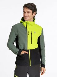 Ziener Kurtka funkcyjna "Nikado" w kolorze zielono-czarnym rozmiar: 60. Czarne kurtki outdoor męskie Ziener, bez wzorów, bez kaptura. Za 223.99 zł.
