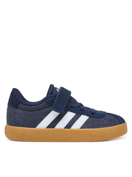 Adidas Sneakersy VL Court 3.0 Shoes Kids JP7833 Granatowy. Niebieskie buty sportowe chłopięce Adidas, ze skóry, bez zapięcia. Za 129.99 zł.