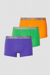 EMPORIO ARMANI Zestaw bokserek 3PACK. Brązowe bokserki męskie Emporio Armani, bez wzorów. W wyprzedaży za 149.99 zł.