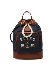 Guess Plecak HMOSCM P6204 Granatowy. Niebieskie plecaki damskie Guess, z aplikacjami, z materiału, sportowe. Za 484.99 zł.