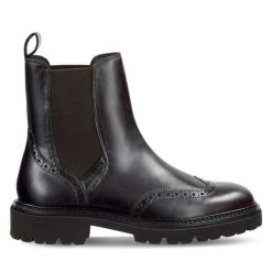 Sztyblety Gant. Brązowe botki damskie Gant, bez obcasa, na płaskiej podeszwie, bez zapięcia. Za 679.99 zł.