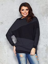INFINITE YOU Bluza w kolorze grafitowo-czarnym rozmiar: S/M. Czarne bluzy bez kaptura damskie Infinite You, m. Za 70.90 zł.