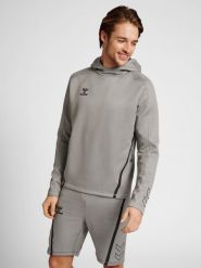 Bluza z kapturem Hummel Cima XK. Szare bluzy z kapturem męskie HUMMEL, s, z dresówki. Za 240.45 zł.