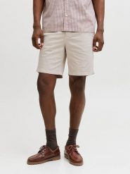 Jack & Jones Szorty chino "Stace" w kolorze beżowym rozmiar: XXL. Brązowe szorty męskie Jack & Jones, z bawełny, bez kołnierzyka. Za 92.21 zł.