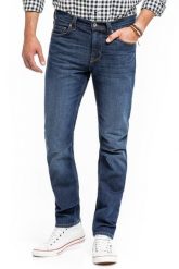 MUSTANG VEGAS MĘSKIE SPODNIE JEANSOWE DENIM BLUE 1014039 5000 982. Niebieskie spodnie materiałowe męskie Mustang, bez wzorów, z denimu. W wyprzedaży za 159.99 zł.