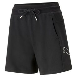 Szorty Sportowe Damskie Puma Power Colorblock. Czarne spodenki sportowe damskie Puma, s, z bawełny. Za 98.65 zł.