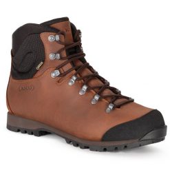 Buty trekkingowe męskie Aku Lepre GTX z GORE-TEX i VIBRAM. Brązowe buty trekkingowe męskie Aku, z gore-texu, bez zapięcia, trekkingowe, gore-tex. W wyprzedaży za 849.00 zł.