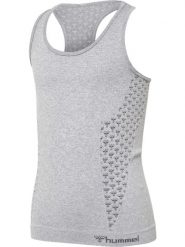 Dziewczęcy tank top Hummel Ci. Szare koszulki dziewczęce HUMMEL, m, bez wzorów, z elastanu, bez ramiączek. Za 150.50 zł.