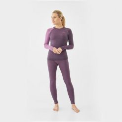 Bielizna damska VIKING Mounti Lady Set Merino. Fioletowa bielizna termoaktywna damska VIKING, l, bez wzorów, z materiału. Za 319.99 zł.