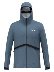 Salewa Kurtka hybrydowa "Puez Powertex" w kolorze niebieskim rozmiar: L. Niebieskie kurtki outdoor męskie Salewa, l, bez wzorów, bez kaptura. Za 550.36 zł.