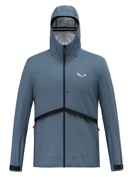 Salewa Kurtka hybrydowa "Puez Powertex" w kolorze niebieskim rozmiar: L. Niebieskie kurtki outdoor męskie Salewa, l, bez wzorów, bez kaptura. Za 527.10 zł.